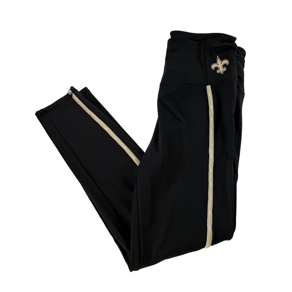 Wear Erin Andrews Womens Black New‎ Orleans Saints Leggings NFL Size Large NEW